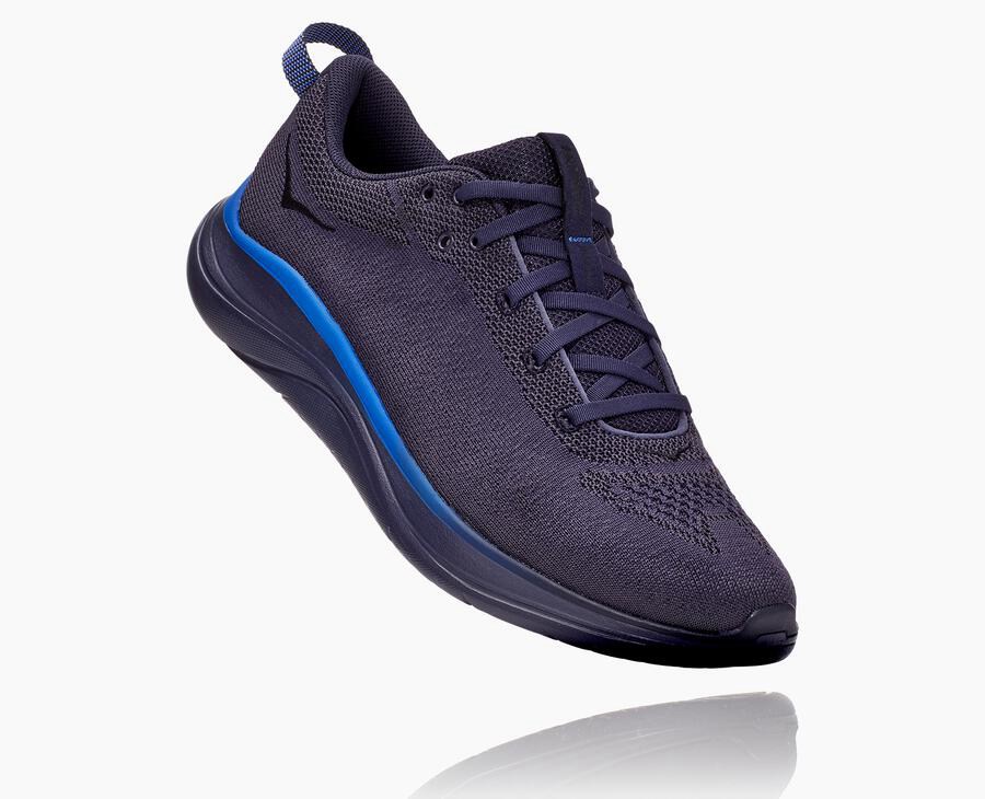 Running Shoes Mens - Hoka One One Hupana Flow - Navy - XFMTIZB-95